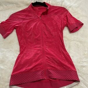 lululemon athletica Red Short Sleeve Top